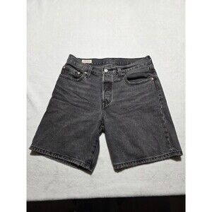 Levi’s Premium 501 Button Fly Denim Black Size 27 Jean Shorts